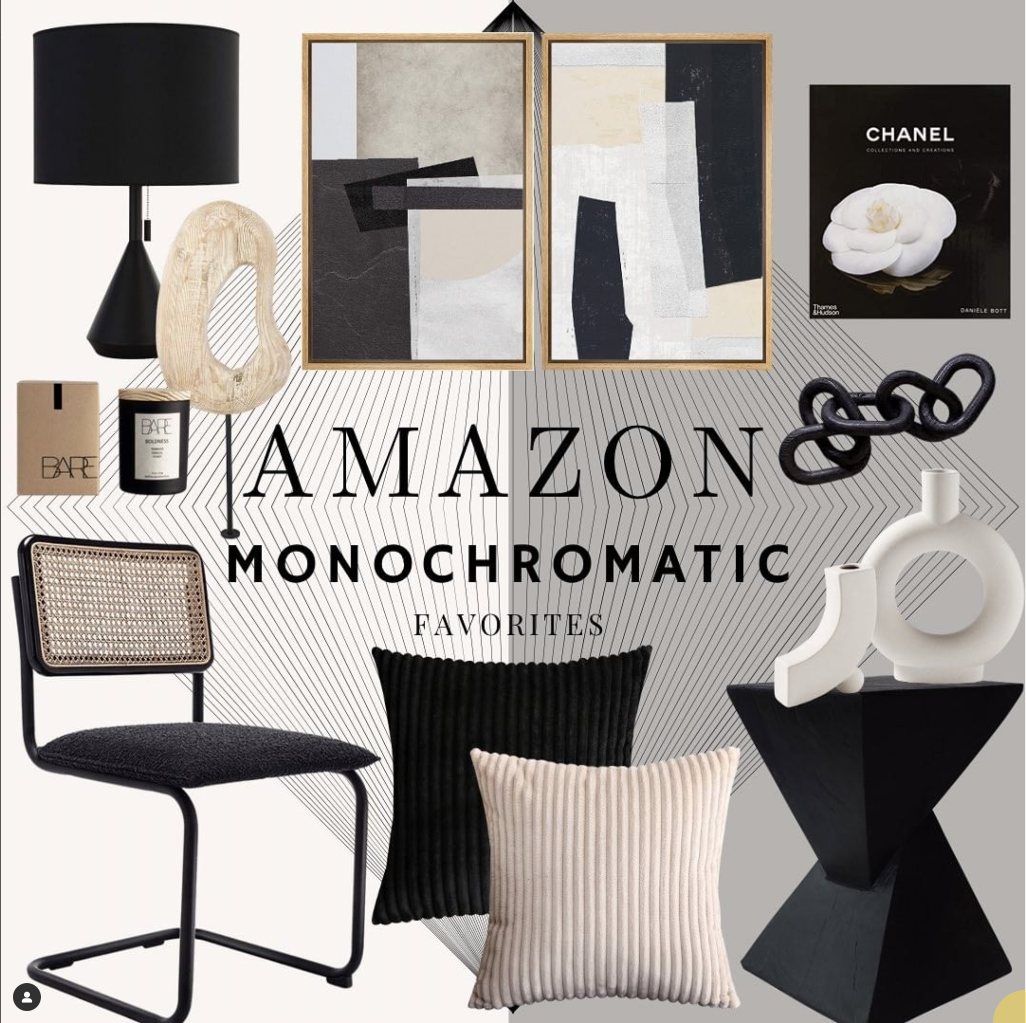 Monochromatic Home Design Picks from Amazon